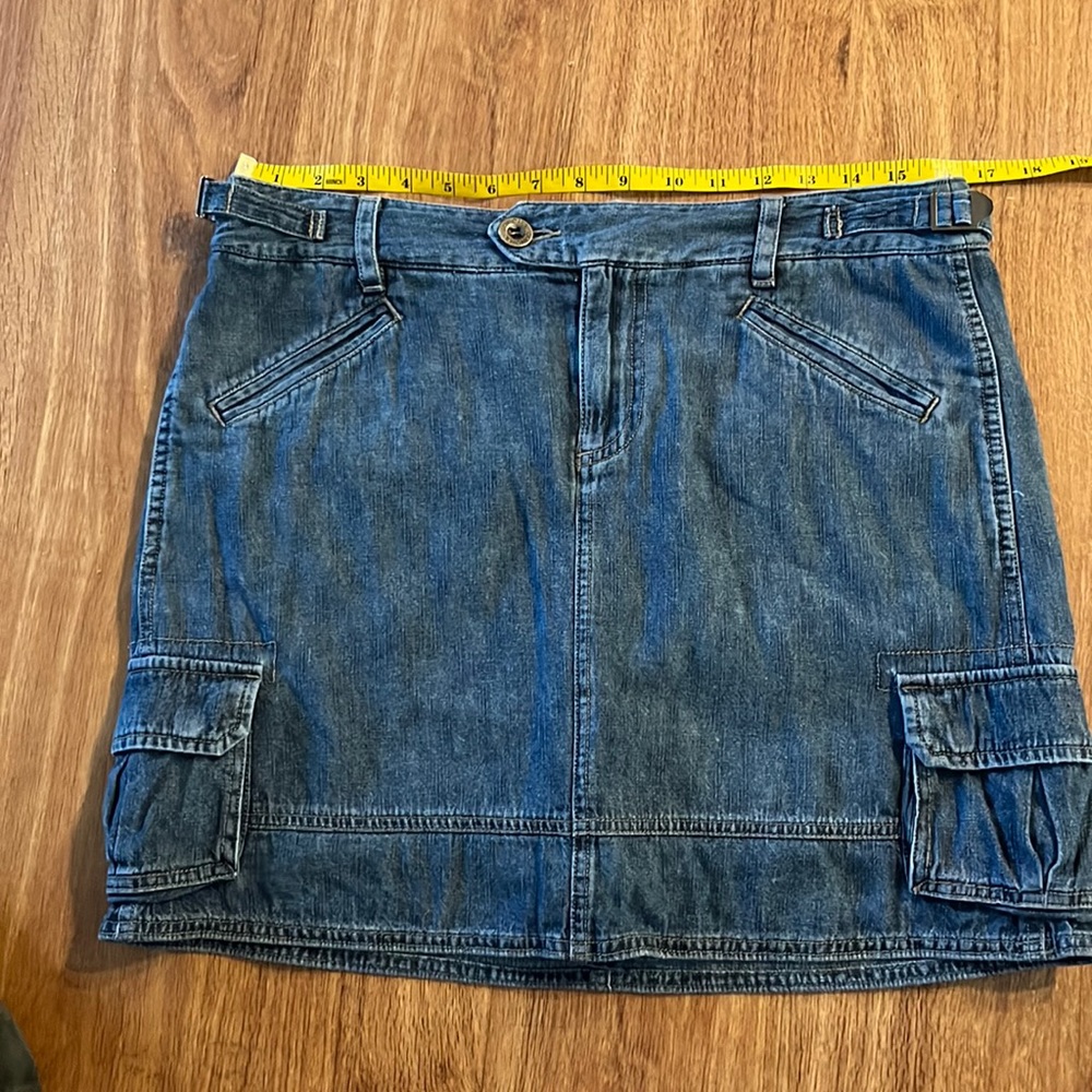 SONOMA denim jean skirt with shorts underlay ♡